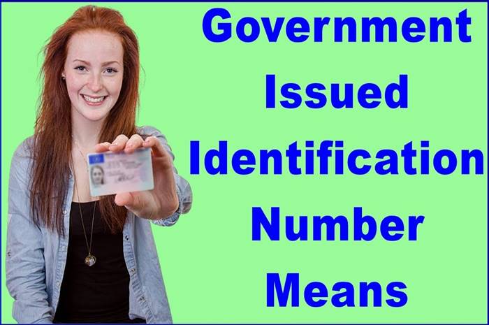 What is a government ID number?