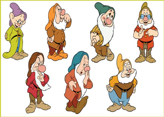 What are the names of all of the 7 dwarfs?