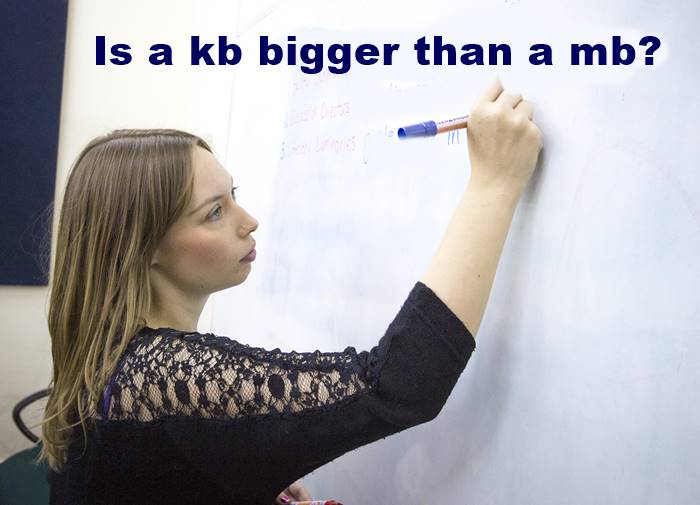 Is a kb bigger than a mb?